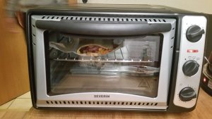 Severin Pizzaofen im Einsatz